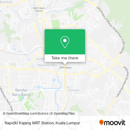 Rapidkl Kajang MRT Station map