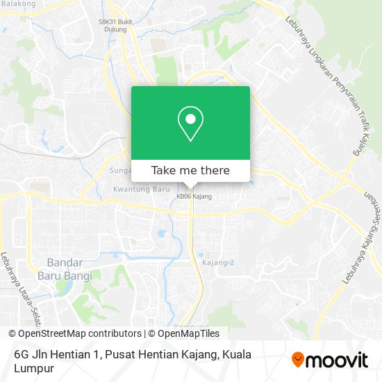 6G Jln Hentian 1, Pusat Hentian Kajang map