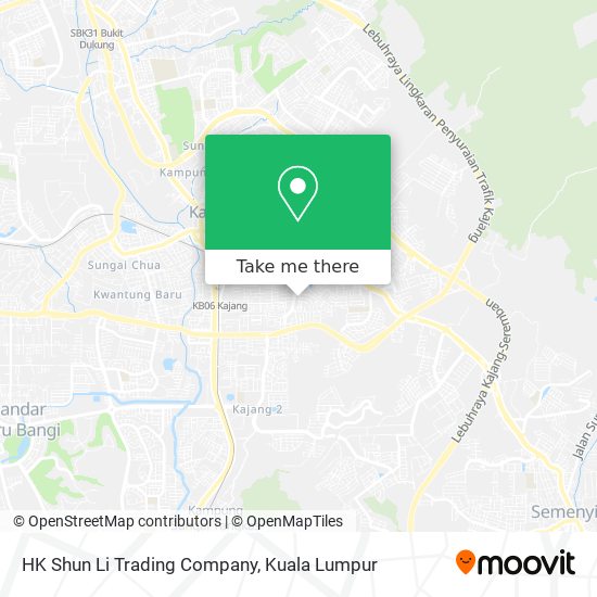 HK Shun Li Trading Company map