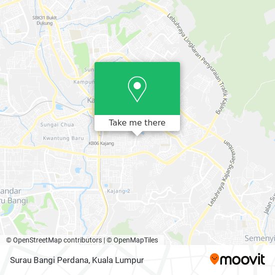 Surau Bangi Perdana map