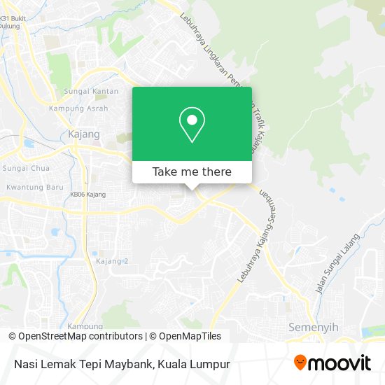 Nasi Lemak Tepi Maybank map