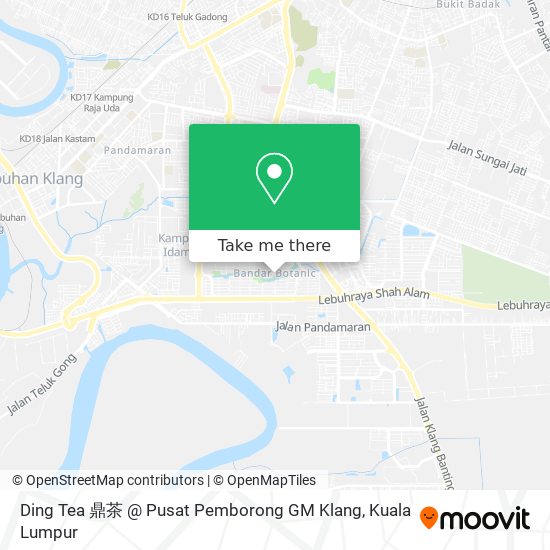 Peta Ding Tea 鼎茶 @ Pusat Pemborong GM Klang