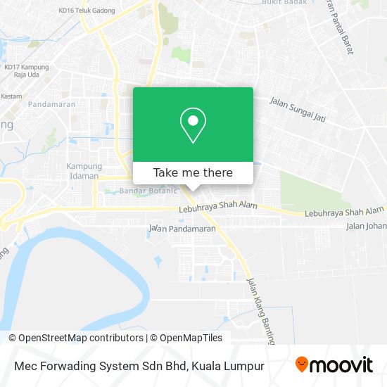 Mec Forwading System Sdn Bhd map