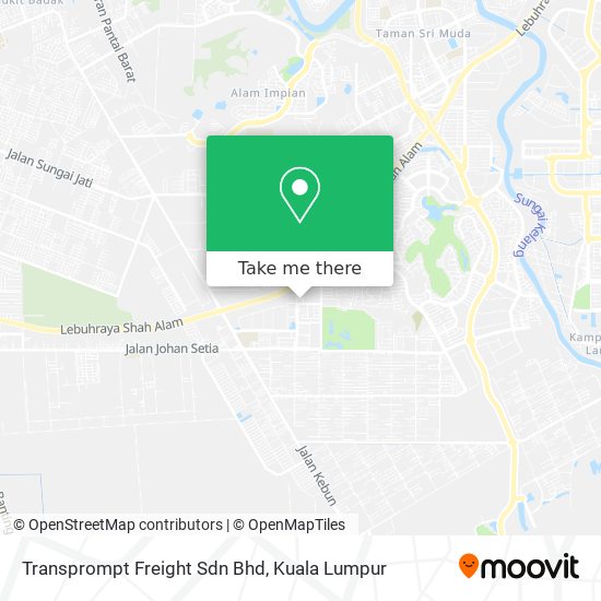 Peta Transprompt Freight Sdn Bhd