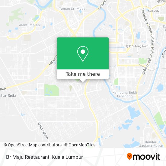 Br Maju Restaurant map