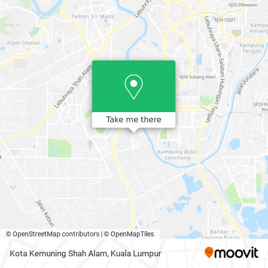 Peta Kota Kemuning Shah Alam