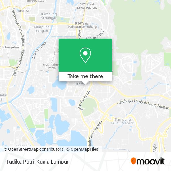 Tadika Putri map