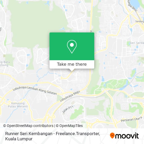 Peta Runner Seri Kembangan - Freelance.Transporter