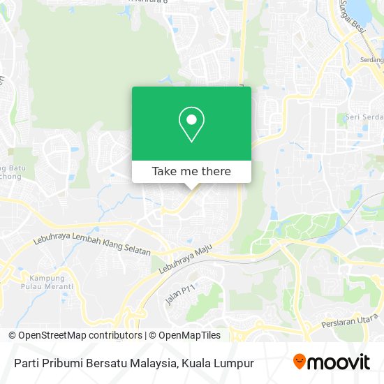 Parti Pribumi Bersatu Malaysia map