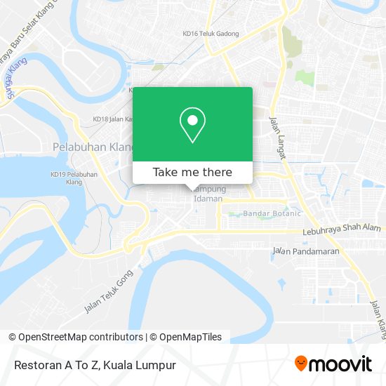Restoran A To Z map