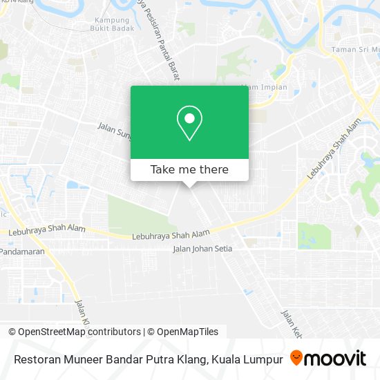 Restoran Muneer Bandar Putra Klang map