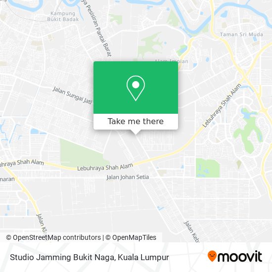 Peta Studio Jamming Bukit Naga