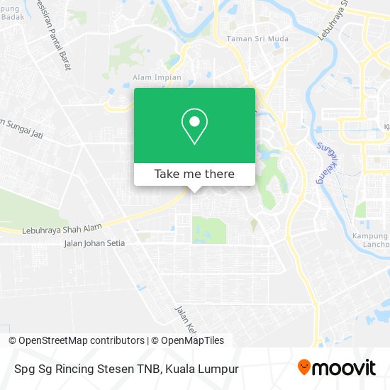 Spg Sg Rincing Stesen TNB map