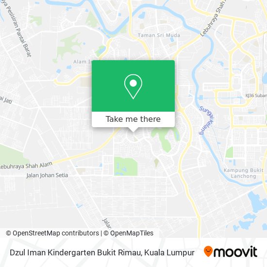 Dzul Iman Kindergarten Bukit Rimau map