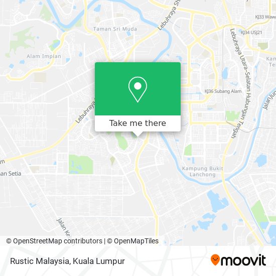 Peta Rustic Malaysia