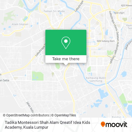 Tadika Montessori Shah Alam Qreatif Idea Kids Academy map