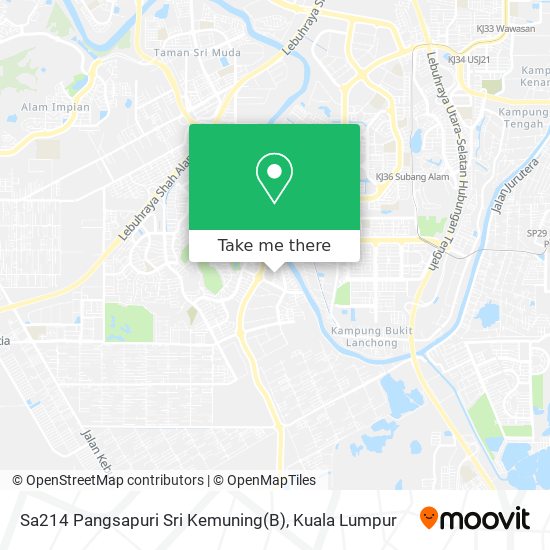 Sa214 Pangsapuri Sri Kemuning(B) map