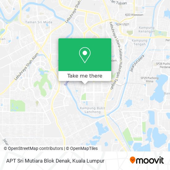APT Sri Mutiara Blok Denak map