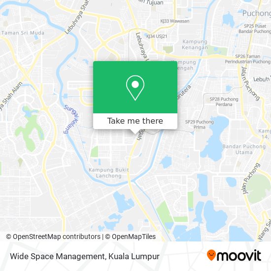 Wide Space Management map