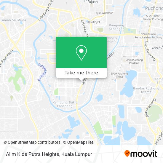 Alim Kids Putra Heights map