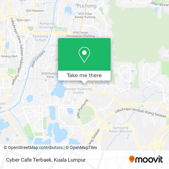 Cyber Cafe Terbaek map