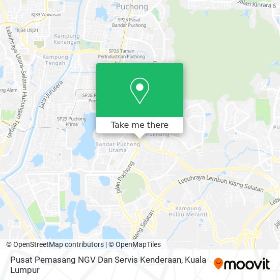 Pusat Pemasang NGV Dan Servis Kenderaan map