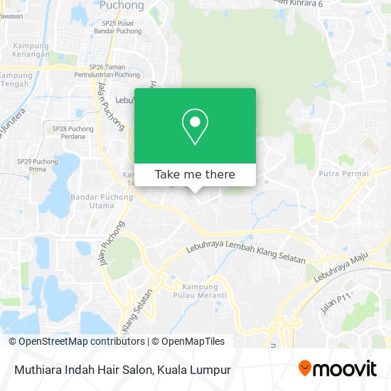 Peta Muthiara Indah Hair Salon