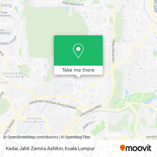 Kedai Jahit Zamira Ashikin map