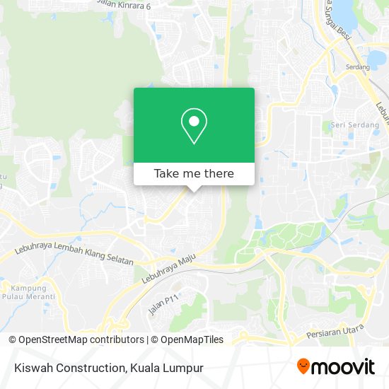 Kiswah Construction map