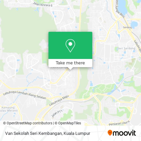 Van Sekolah Seri Kembangan map