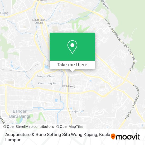 Peta Acupuncture & Bone Setting Sifu Wong Kajang