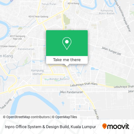 Inpro Office System & Design Build map