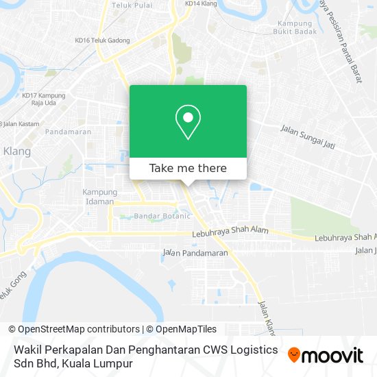 Wakil Perkapalan Dan Penghantaran CWS Logistics Sdn Bhd map