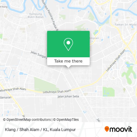 Klang / Shah Alam / KL map