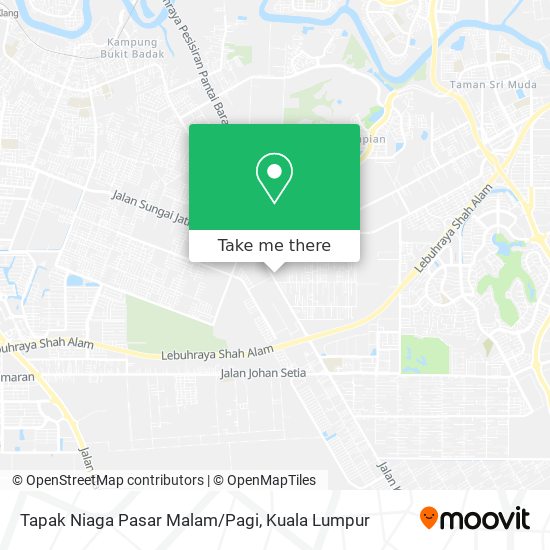 Peta Tapak Niaga Pasar Malam/Pagi