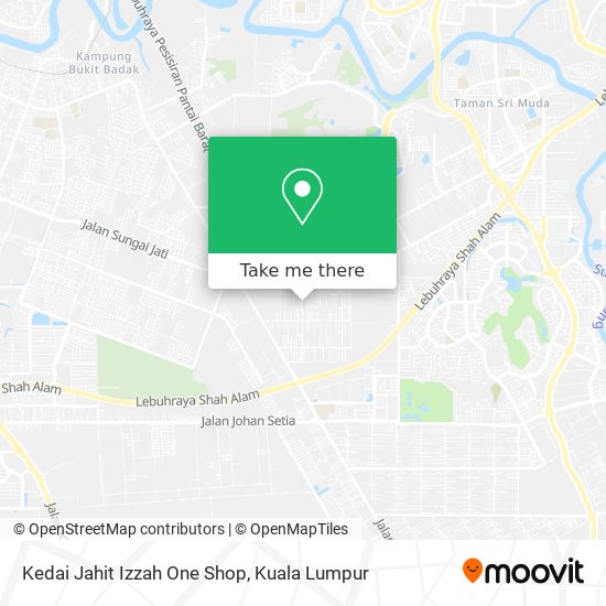 Peta Kedai Jahit Izzah One Shop