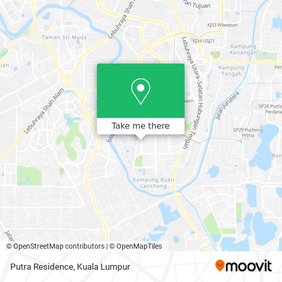 Putra Residence map