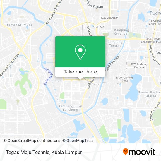 Tegas Maju Technic map