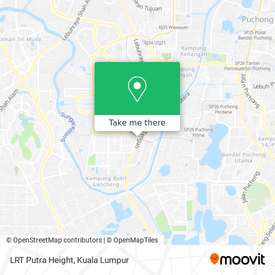 LRT Putra Height map