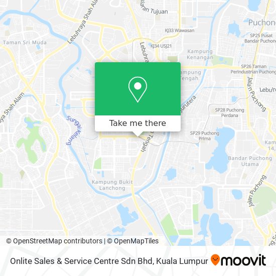 Onlite Sales & Service Centre Sdn Bhd map