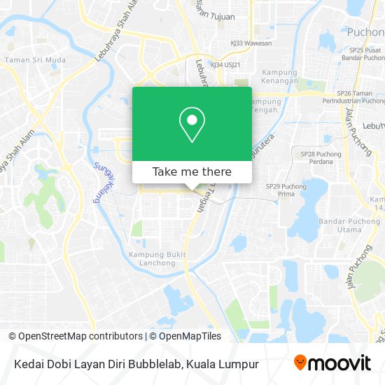 Kedai Dobi Layan Diri Bubblelab map