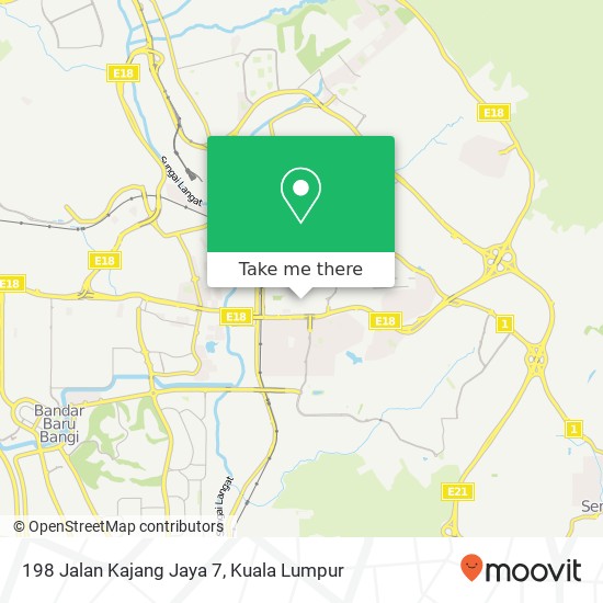 198 Jalan Kajang Jaya 7 map