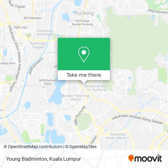 Young Badminton map