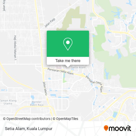 Setia Alam map