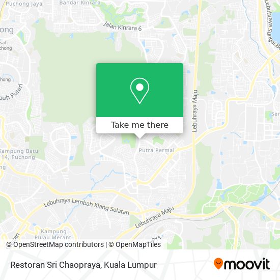 Peta Restoran Sri Chaopraya