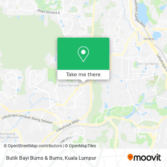 Butik Bayi Bums & Bums map