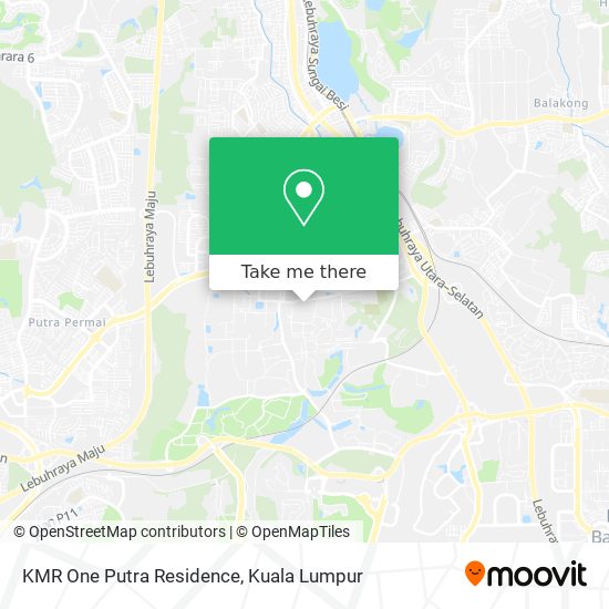KMR One Putra Residence map