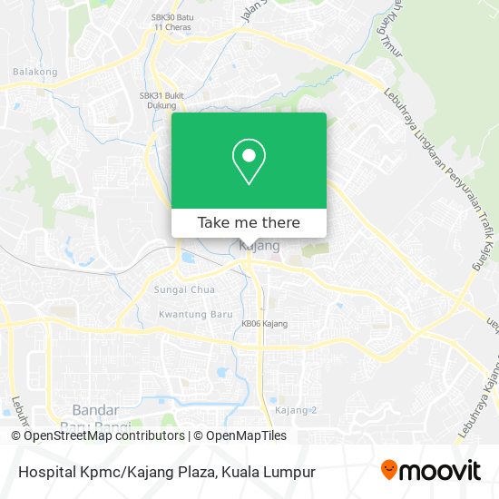 Hospital Kpmc/Kajang Plaza map