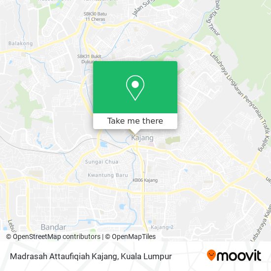 Peta Madrasah Attaufiqiah Kajang