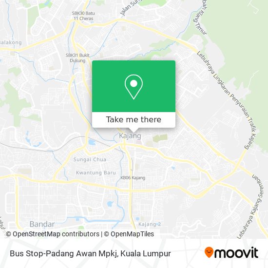 Bus Stop-Padang Awan Mpkj map